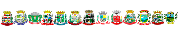 Brasões das cidades participantes